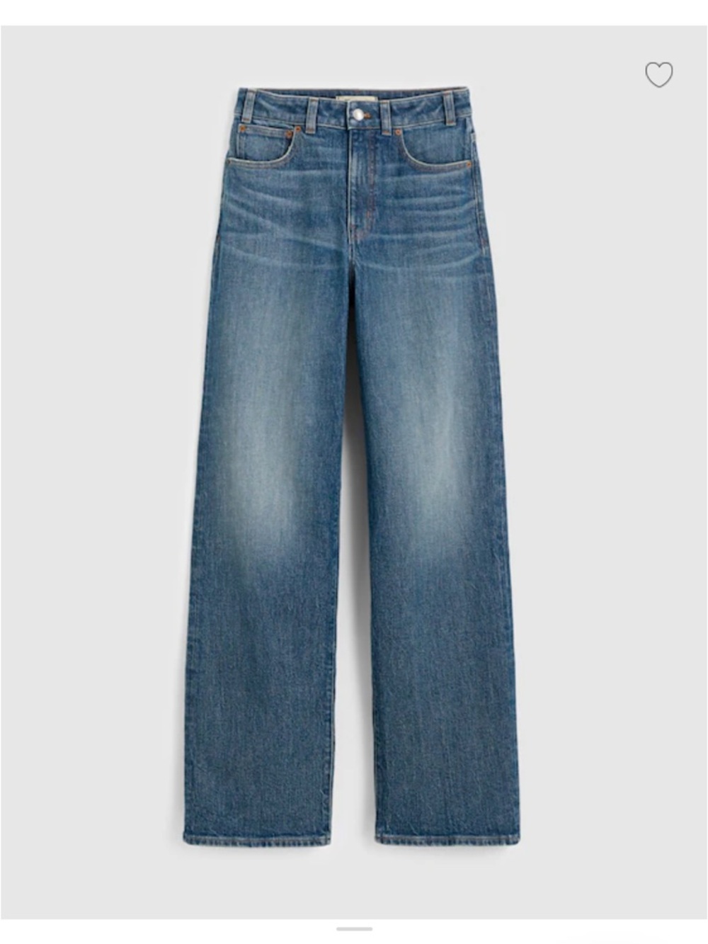 NWT Madewell Petite Curvy Perfect Vintage Wide-Leg Jean